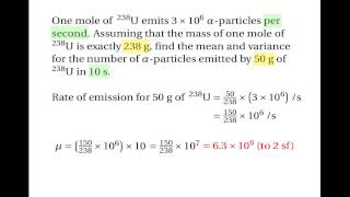 Poisson Distribution Mean amp Variance [upl. by Cirded]