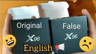 Smart tv X96 VS X96 fake unboxing and compare English [upl. by Lechar188]