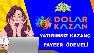 HERKES DOLAR KAZANACAKYATIRIM YOK KYC YOK PAYEER Ã–DEMELÄ° [upl. by Atiekal]