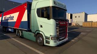 Euro truck simulator 2 ont test les nouveaux camion électrique [upl. by Delbert]