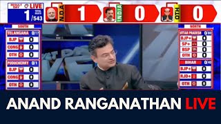 Lok Sabha Election Results 2024 LIVE Updates  WHO WILL WIN  Anand Ranganathan Live  ET Now [upl. by Akemat45]