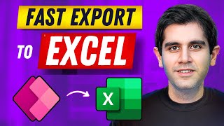 Quickly Export Large Power Apps Data to Excel Using Power Automate [upl. by Ocsicnarf]