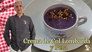 CREMA DE COL LOMBARDA Y PERA [upl. by Colley348]