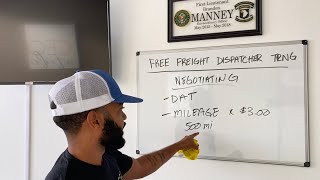 FREE FREIGHT DISPATCHER TRAINING HOW TO NEGOTIATE WITH FREIGHT BROKERS ON DAT LOAD BOARD VIDEO 7 [upl. by Letch]