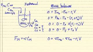 Lecture 8  Seg 2 Chapter 2 Reactor Sizing Reactors in Series PFRs in Series Example 26 [upl. by Nosille]