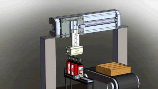 Projeto de Pneumática Maquina para embalar latas [upl. by Danell977]