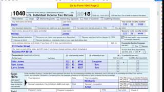 How to fill out IRS form 1040 for 2018 [upl. by Nellir]