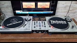 Technics SL1200MKII  AudioTechnica ATLP120 usb características similitudes y diferencias [upl. by Abey]