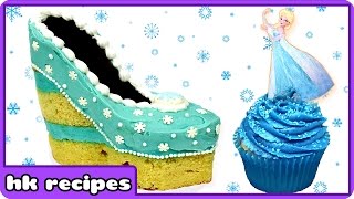 Frozen Disney Princess Elsa Shoe Cake by Hoopla Recipes [upl. by Ilsa]