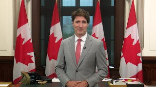 Message du PM Trudeau soulignant le cinquième anniversaire de lAllocation canadienne pour enfants [upl. by Ahlgren732]