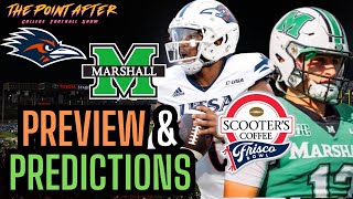 Scooters Coffee Frisco Bowl UTSA Roadrunners vs Marshall Fighting Herd Preview amp Predictions [upl. by Drandell]