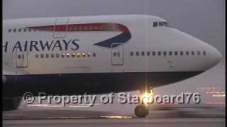 British Airways last two 747 jumbo jets takeoff [upl. by Kammerer]