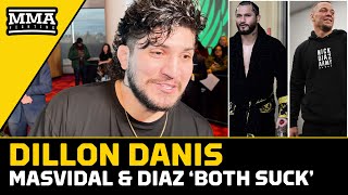 Dillon Danis Reacts to Nate Diaz vs Jorge Masvidal Jake Paul vs Mike Tyson  MMA Fighting [upl. by Ainehta]