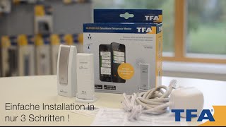 Temperatur Überwachung mit Smart Home Temperatur Monitor WeatherHub von TFA Dostmann [upl. by Trotta]