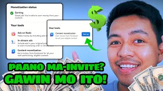 Paano MaInvite Sa Content Monetization Beta  New Update update today monetization guide fyp [upl. by Nave]