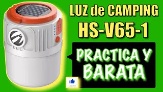 LUZ DE CAMPING HSV651 quotPRACTICA Y BARATAquot Unboxing y Review [upl. by Roath]