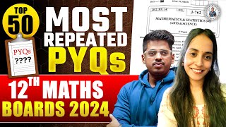 50 Question PYQs MOST REPEATED  ONE SHOT MATHS HSC BOARD EXAM 2024  Abhishek Sir Chemistry ASC [upl. by Ailadi]