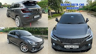 2023 Baleno delta cng modified  17 alloys for baleno  New baleno modified headlights  modified [upl. by Warford]