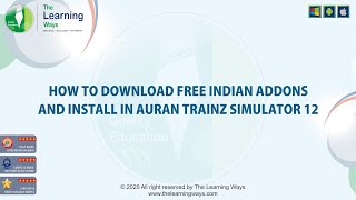 How to download free indian addons and install in Auran Trainz Simulator 12  Windows Only [upl. by Atteloiv]