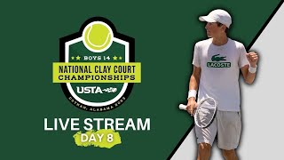 USTA Boys 14 National Clay Court Championships 2023  Day 8 [upl. by Ashelman]