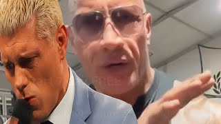 WWE The Rock Instagram promo buries Cody Rhodes and his Momma Westside Gunn quotMr Fuji” [upl. by Conover]