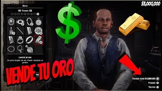 Como VENDER los LINGOTES de ORO en RED DEAD REDEMPTION 2 [upl. by Dloraj]