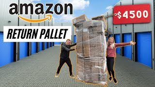 We Spent 615 On A Pallet Of Amazon Returns  Unboxing 4500 In MYSTERY Items [upl. by Enyamrahc]