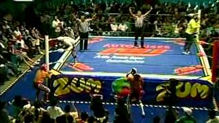 CMLL Místico Volador Jr La Sombra vs Último Guerrero Atlantis Rey Bucanero 20090511 [upl. by Floeter]