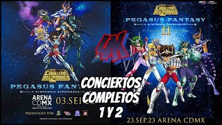 PEGASUS FANTASY 1y2 Conciertos Completos FULLCONCERT Symphonic Exprience CDMX 4K SAINT SEIYA MEXICO [upl. by Nuli]