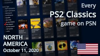 Every PS2 CLASSICS game on the PlayStation Store NA [upl. by Fem731]