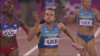 Womens 4 x 100m Relay Round 1  London 2012 Olympics [upl. by Acissej]