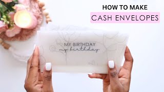 HOW TO MAKE CASH ENVELOPES  CASH STUFFING FOR BEGINNERS [upl. by Waterer]