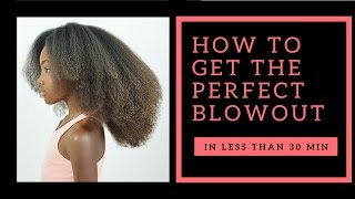 PERFECT BLOWOUT ON 4B4C HAIR [upl. by Kerek]