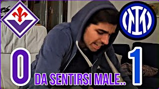 LIVE REACTION FIORENTINA  INTER 01 DA SENTIRSI MALE🤬‼️ [upl. by Reibaj984]