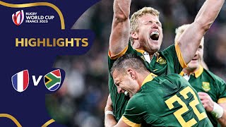 Springboks break French hearts  France v South Africa  Rugby World Cup 2023 Highlights [upl. by Eirek]