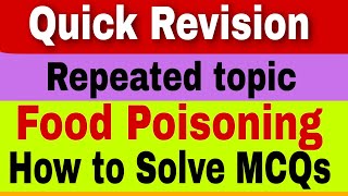 Food Poisoning Mnemonic  How to Solve MCQs  UPSC CMS  Neet Pg  AIIMS Pg [upl. by Nij856]