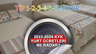 KYK 20232024 YURT ÃœCRETLERÄ° VE DEPOZÄ°TOSU AÃ‡IKLANDI  TÄ°P 123456 Oda NEDÄ°R [upl. by Schlessinger]