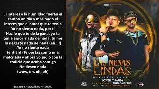 Las Nenas Lindas Remix Letra  Jowell Y Randy Ft Tego Calderon [upl. by Anuat]