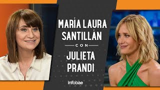 Julieta Prandi con María Laura Santillán quotA mi ex marido lo voy a aplastar como a una cucarachaquot [upl. by Ecilegna845]