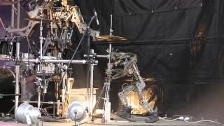 Compressorhead  Iron Man Black Sabbath Cover live in Moscow Russia [upl. by Aetnahs]