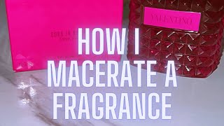 How I Macerate a Fragrance fragrance pinkpp [upl. by Anerual]