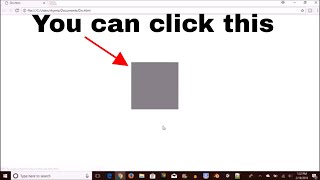 How to make a clickable div in HTML and CSS [upl. by Yesmar]