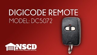 Digi Code 2 Button Garage Door Opener Keychain Transmitter DC5072 [upl. by Natty]