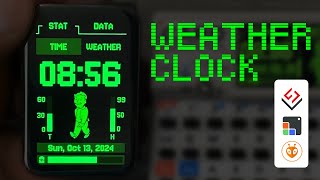 Pip Boy Weather Clock with ESP32 amp LVGL on Lilygos 164 AMOLED Display lvgl pipboy iot esp32 [upl. by Ilaw]