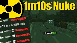 110 Nuke probably my fastest on an alt because my main got hacked and Krunker doesnt care [upl. by Einnaej]