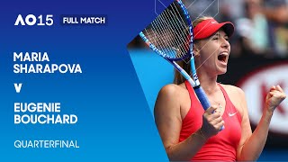 Maria Sharapova v Eugenie Bouchard Full Match  Australian Open 2015 Quarterfinal [upl. by Haimehen448]