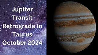 All Signs Predictions Jupiter Transit Retrograde In Taurus October 2024 In Vedic Sidereal Astrology [upl. by Nikolos]