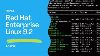 How to install Ansible in RedHat Enterprise Linux RHEL 92  Ansible install [upl. by Magdalene]