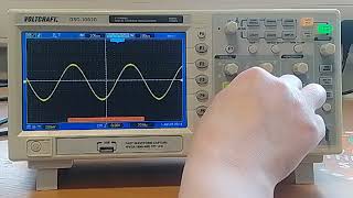 Voltcraft Oscilloscope  reading periodic time amp frequency [upl. by Rossen336]