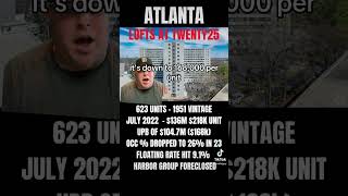 Atlanta Apartment Complex Gets Foreclosed on  The Lofts at Twenty25 [upl. by Hannus163]